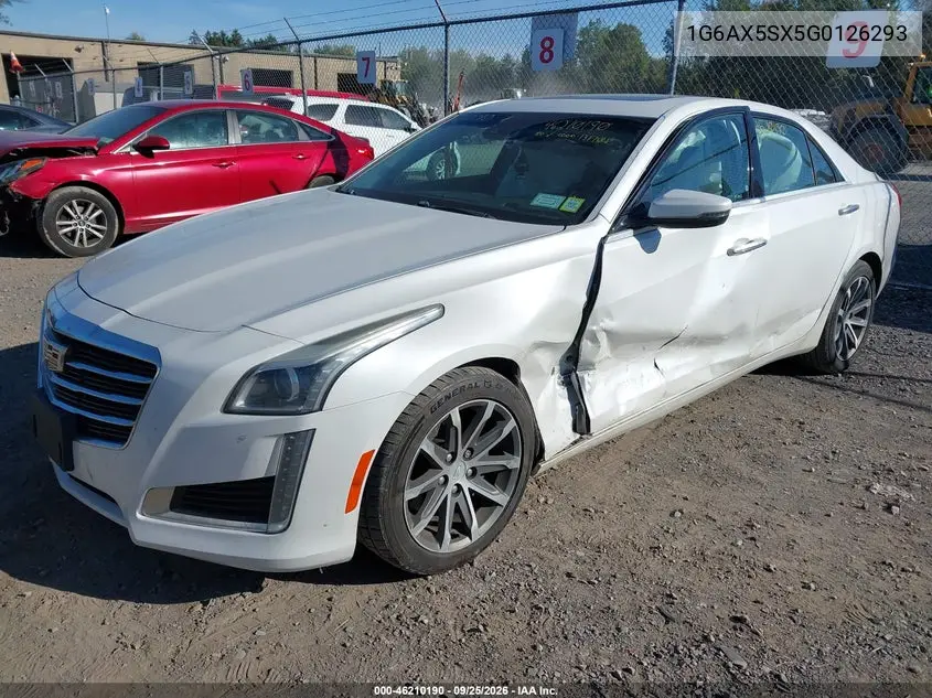 2016 CADILLAC CTS VIN 1G6AX5SX5G0126293 — фото 2