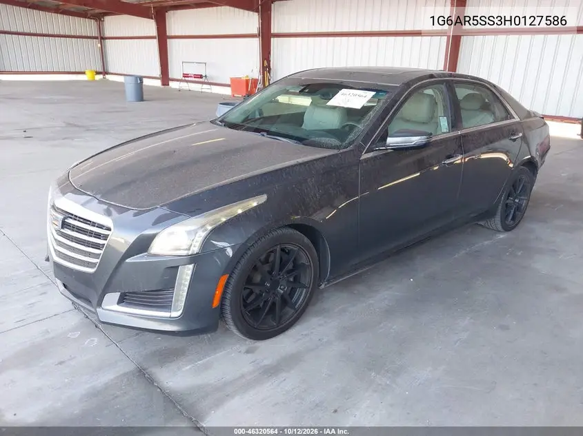 2017 CADILLAC CTS VIN 1G6AR5SS3H0127586 — фото 2