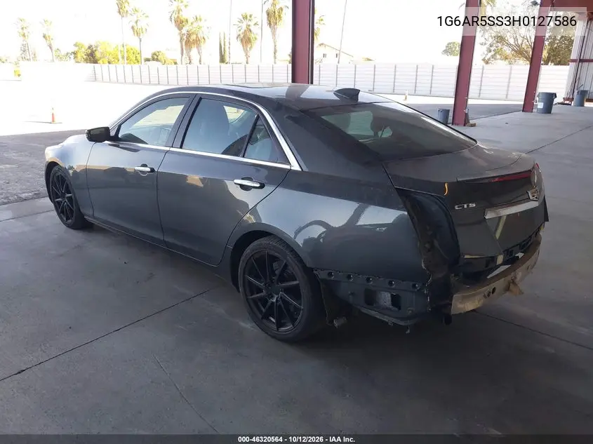 2017 CADILLAC CTS VIN 1G6AR5SS3H0127586 — фото 3