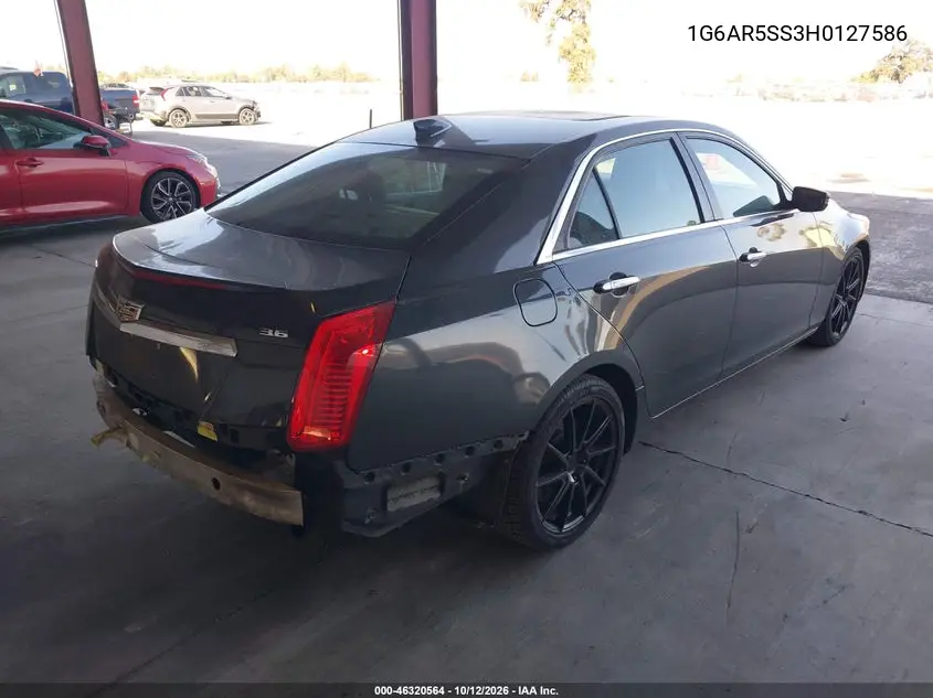 2017 CADILLAC CTS VIN 1G6AR5SS3H0127586 — фото 4
