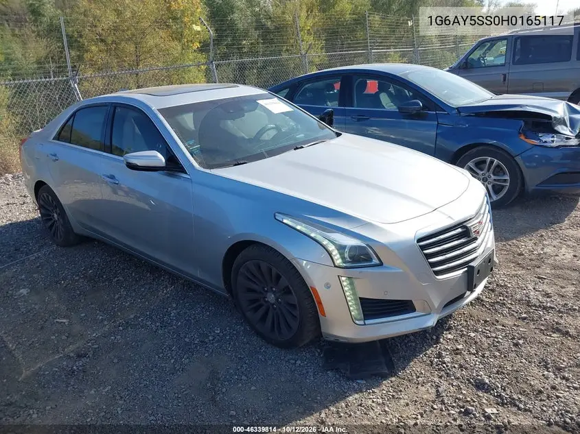 CADILLAC CTS 2017, VIN 1G6AY5SS0H0165117