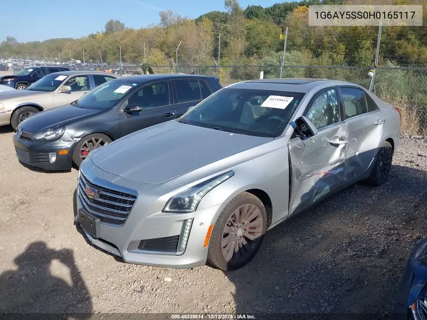 2017 CADILLAC CTS VIN 1G6AY5SS0H0165117 — фото 2