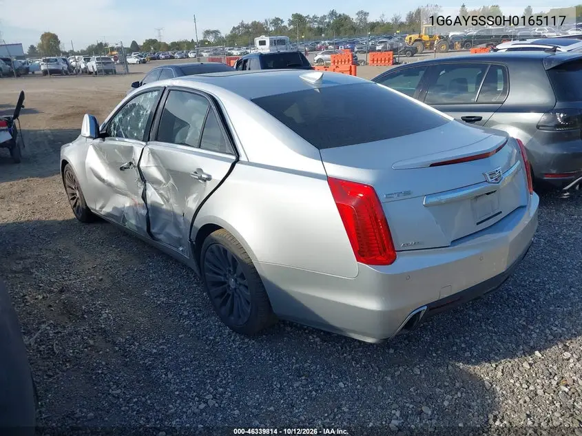 2017 CADILLAC CTS VIN 1G6AY5SS0H0165117 — фото 3
