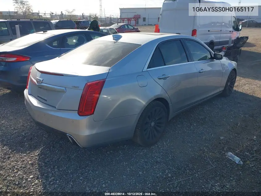 2017 CADILLAC CTS VIN 1G6AY5SS0H0165117 — фото 4