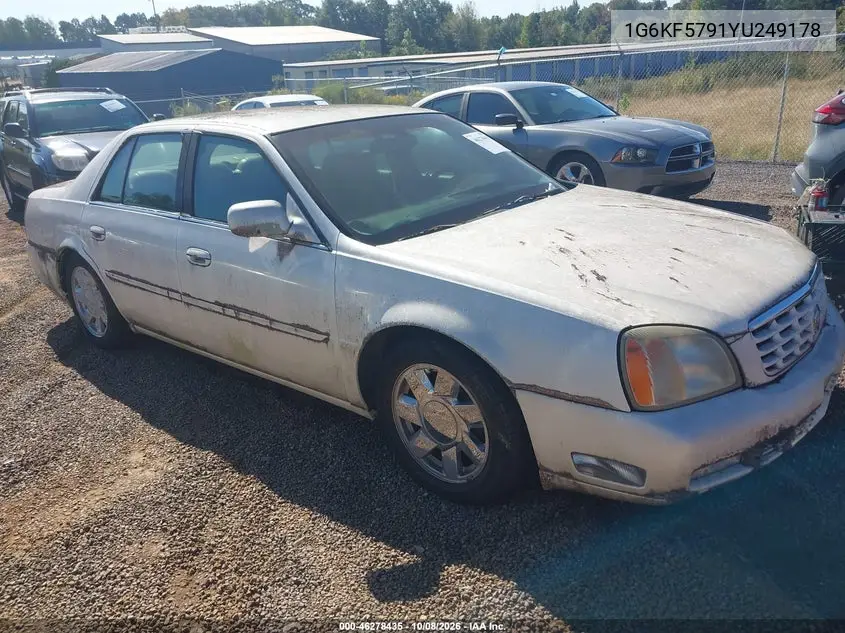 CADILLAC DE VILLE 2000, VIN 1G6KF5791YU249178