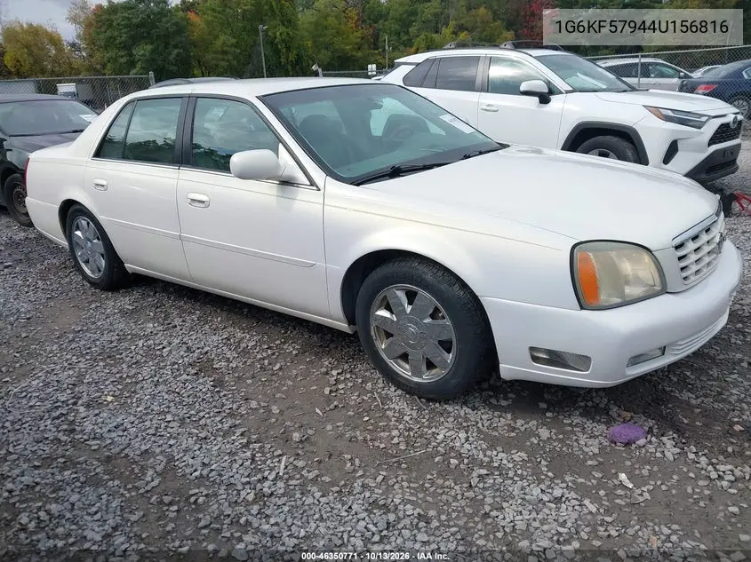 CADILLAC DE VILLE 2004, VIN 1G6KF57944U156816