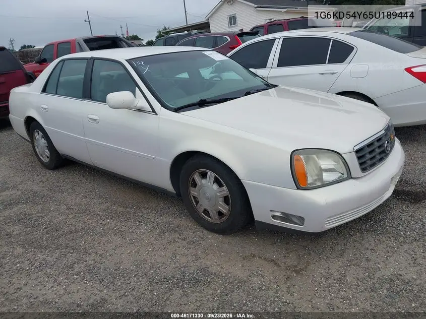 CADILLAC DE VILLE 2005, VIN 1G6KD54Y65U189444