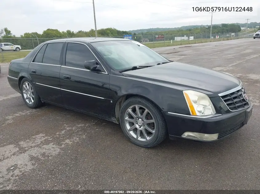 CADILLAC DTS 2006, VIN 1G6KD57916U122448