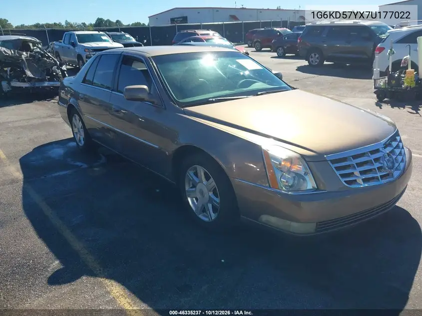 CADILLAC DTS 2007, VIN 1G6KD57YX7U177022