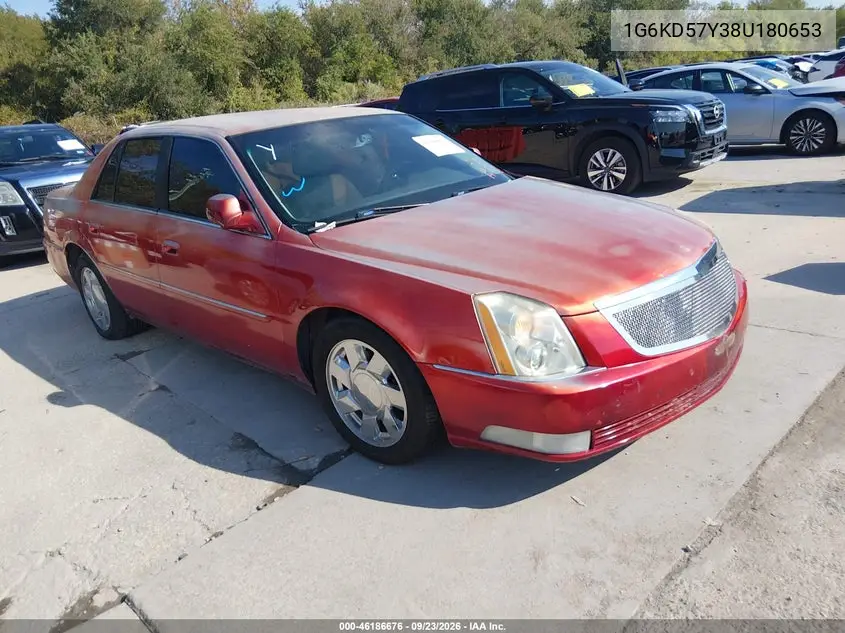 CADILLAC DTS 2008, VIN 1G6KD57Y38U180653