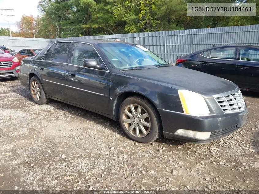 CADILLAC DTS 2008, VIN 1G6KD57Y38U184461