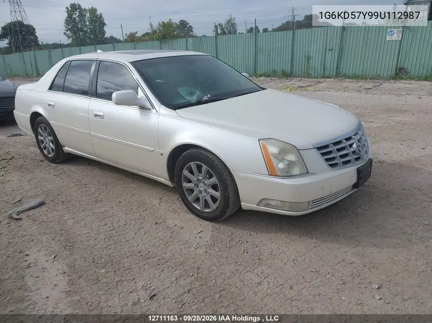 CADILLAC DTS 2009, VIN 1G6KD57Y99U112987