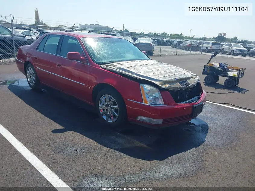 CADILLAC DTS 2009, VIN 1G6KD57Y89U111104
