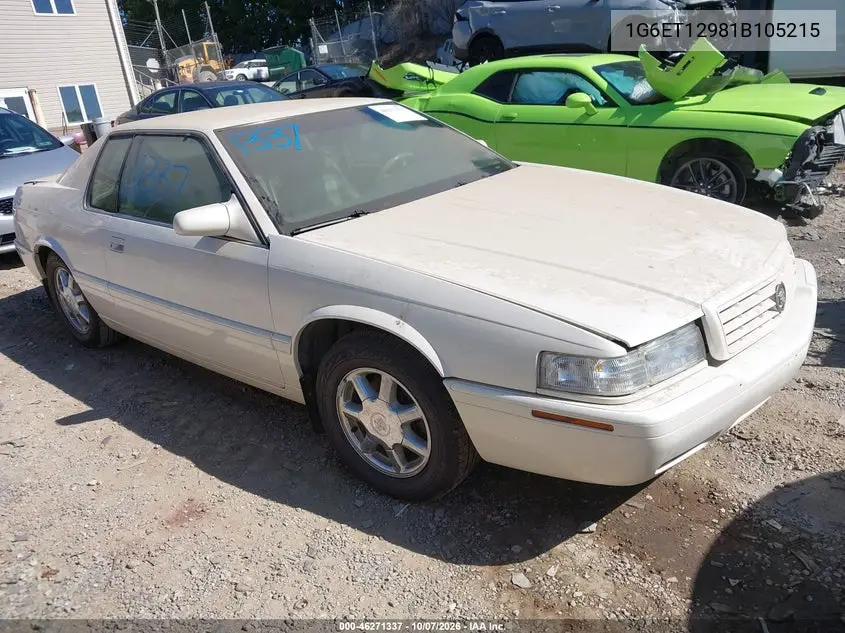 CADILLAC ELDORADO 2001, VIN 1G6ET12981B105215