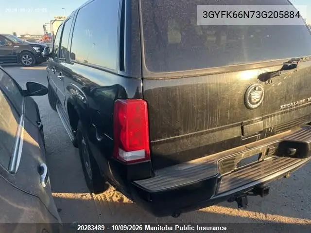 2003 CADILLAC ESCALADE VIN 3GYFK66N73G205884 — фото 2