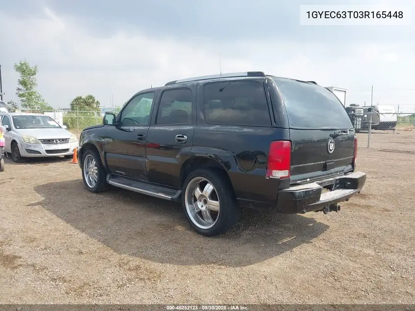 2003 CADILLAC ESCALADE VIN 1GYEC63T03R165448 — фото 3