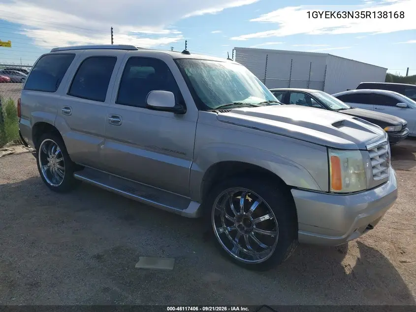 CADILLAC ESCALADE 2005, VIN 1GYEK63N35R138168
