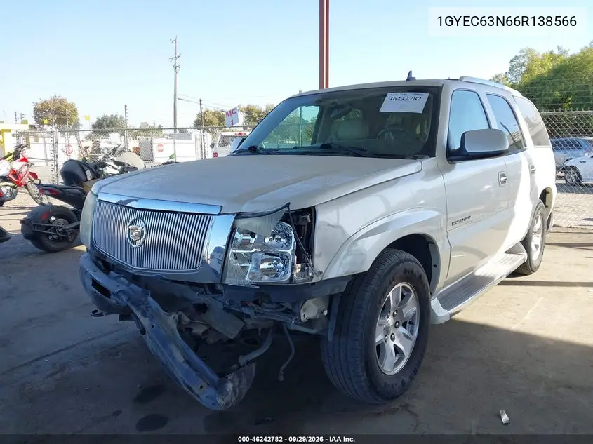 2006 CADILLAC ESCALADE VIN 1GYEC63N66R138566 — фото 2