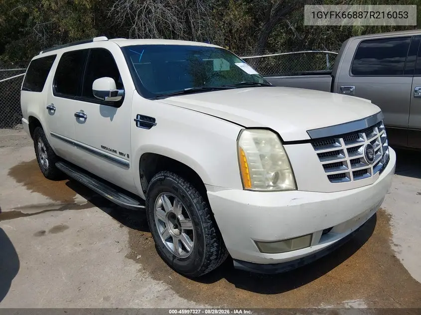 CADILLAC ESCALADE 2007, VIN 1GYFK66887R216053