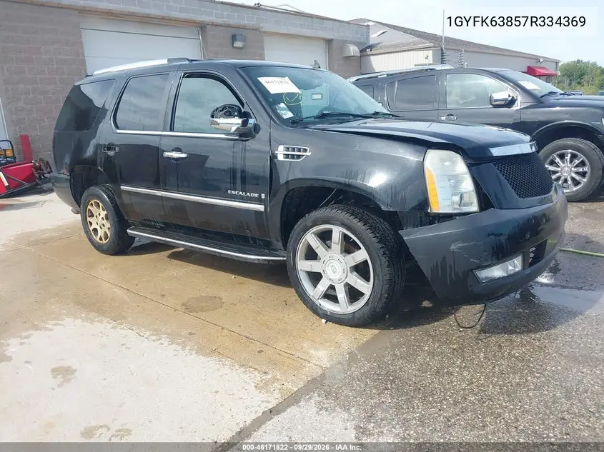 CADILLAC ESCALADE 2007, VIN 1GYFK63857R334369