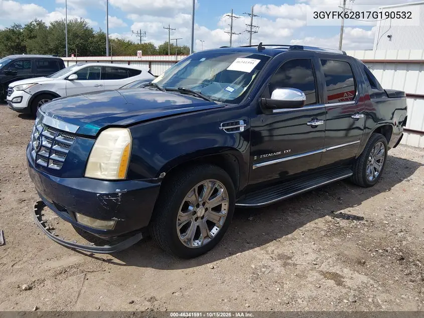 2007 CADILLAC ESCALADE VIN 3GYFK62817G190532 — фото 2