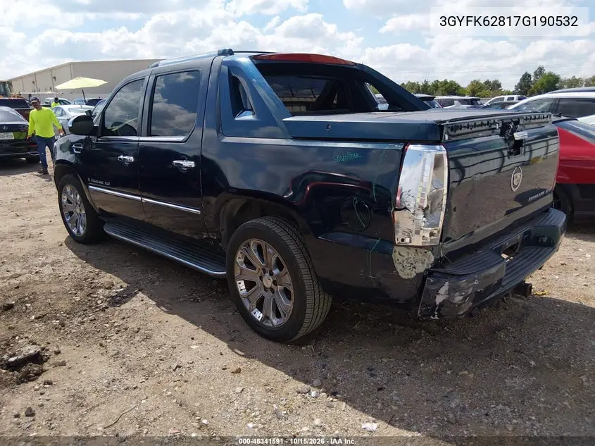 2007 CADILLAC ESCALADE VIN 3GYFK62817G190532 — фото 3