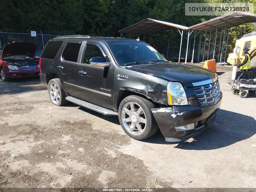 CADILLAC ESCALADE 2010, VIN 1GYUKBEF2AR138828