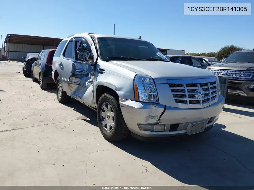 CADILLAC ESCALADE 2011, VIN 1GYS3CEF2BR141305