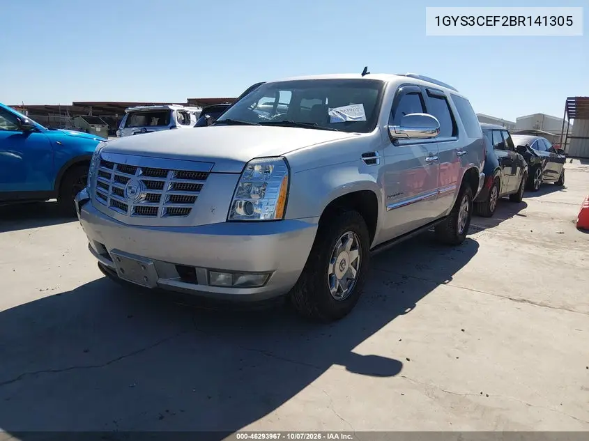 2011 CADILLAC ESCALADE VIN 1GYS3CEF2BR141305 — фото 2