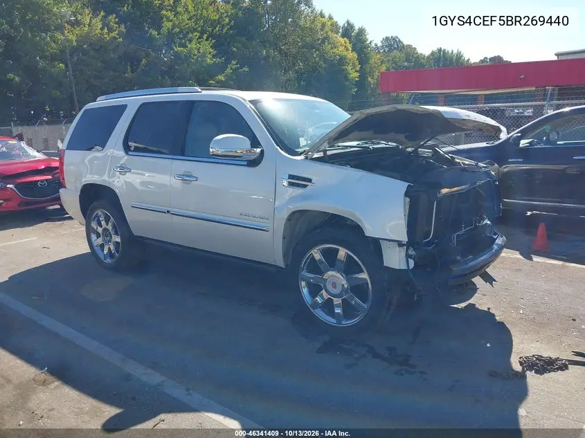 CADILLAC ESCALADE 2011, VIN 1GYS4CEF5BR269440