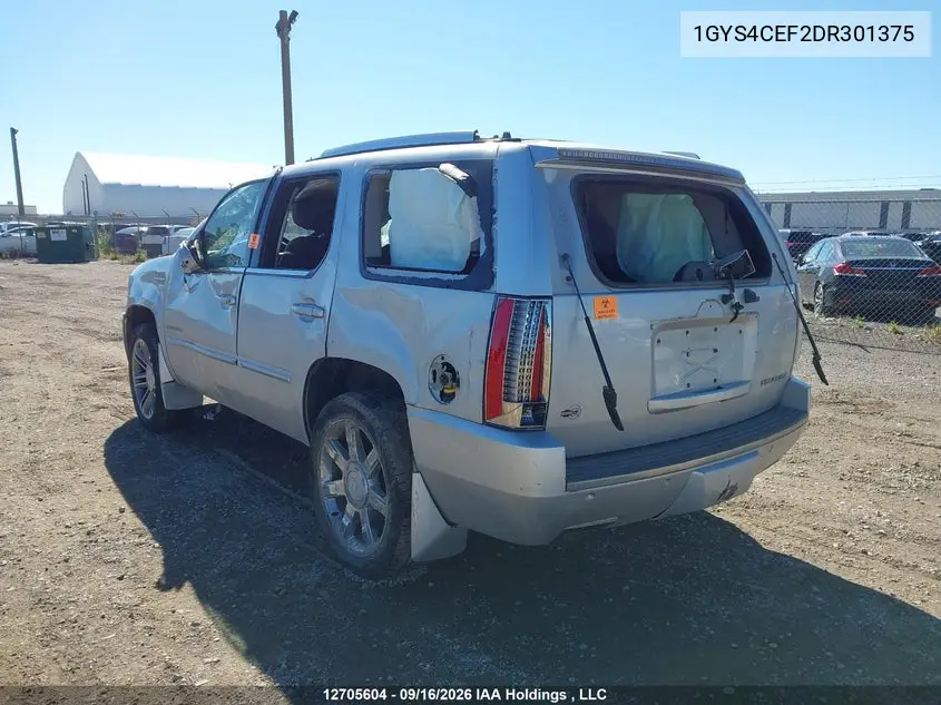 2013 CADILLAC ESCALADE VIN 1GYS4CEF2DR301375 — фото 3
