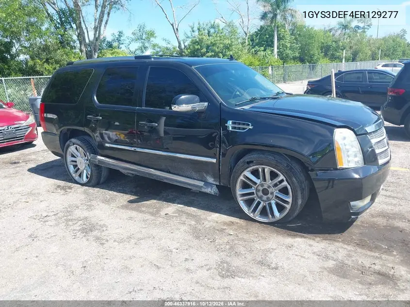 CADILLAC ESCALADE 2014, VIN 1GYS3DEF4ER129277