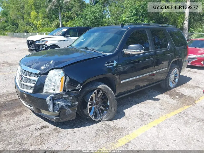 2014 CADILLAC ESCALADE VIN 1GYS3DEF4ER129277 — фото 2
