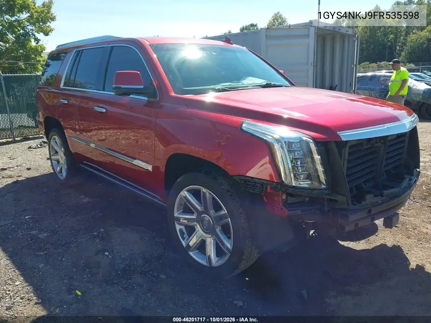 CADILLAC ESCALADE 2015, VIN 1GYS4NKJ9FR535598