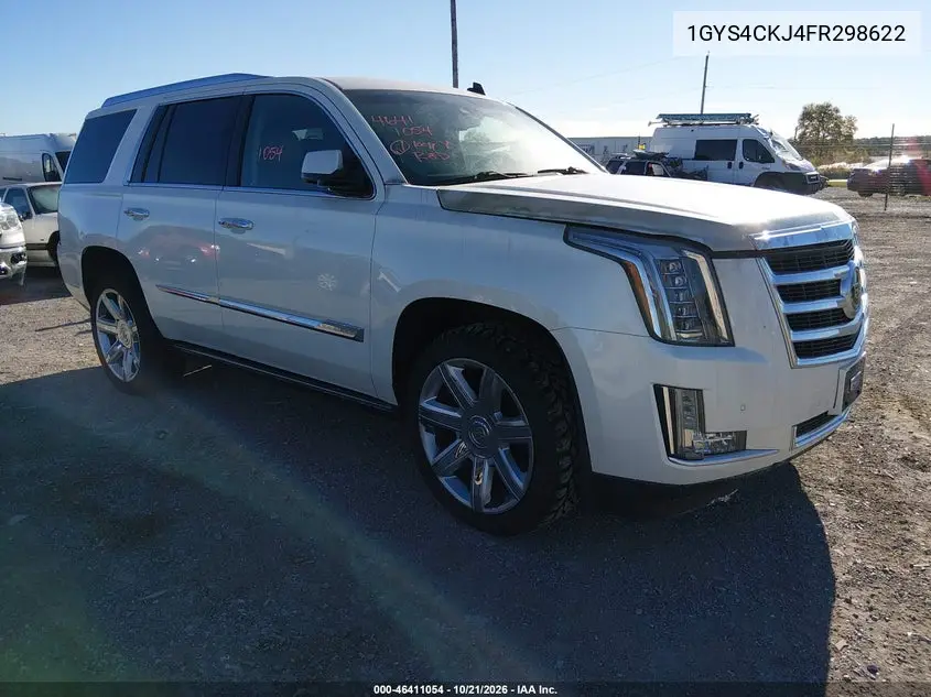 CADILLAC ESCALADE 2015, VIN 1GYS4CKJ4FR298622