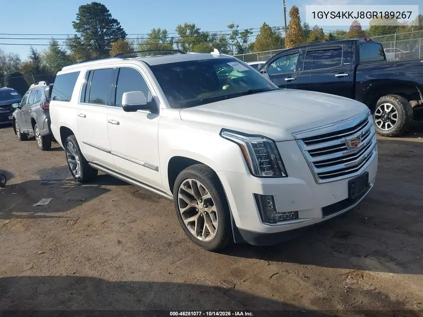 CADILLAC ESCALADE 2016, VIN 1GYS4KKJ8GR189267