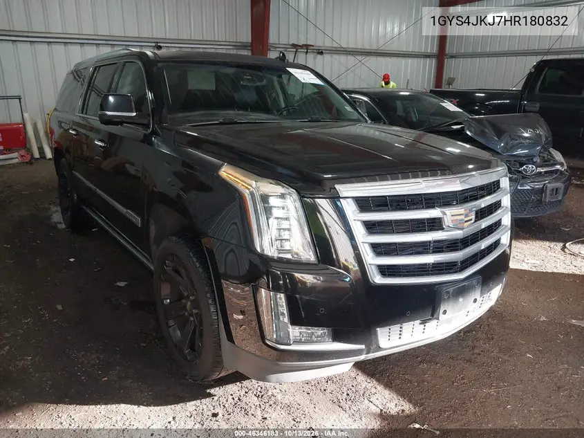 CADILLAC ESCALADE 2017, VIN 1GYS4JKJ7HR180832