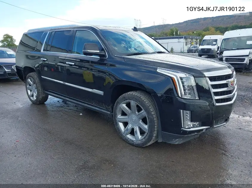 CADILLAC ESCALADE 2018, VIN 1GYS4JKJ7JR190122