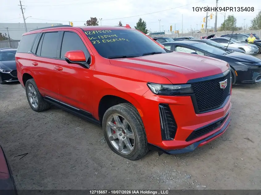 CADILLAC ESCALADE 2023, VIN 1GYS4HK94PR135408