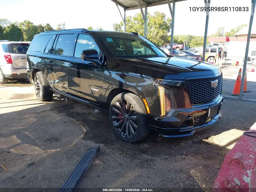 CADILLAC ESCALADE 2025, VIN 1GYS9SR98SR110833
