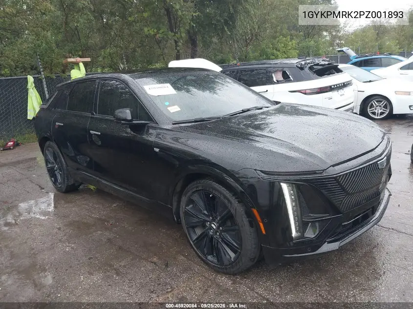 CADILLAC LYRIQ 2023, VIN 1GYKPMRK2PZ001893