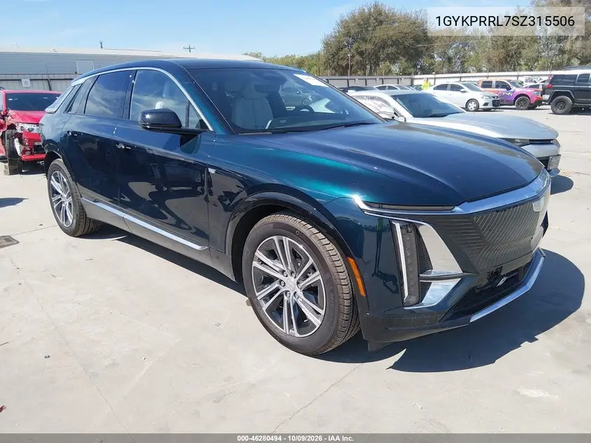 CADILLAC LYRIQ 2025, VIN 1GYKPRRL7SZ315506