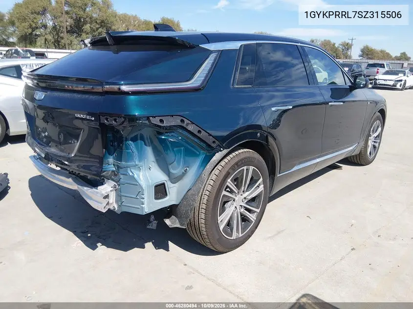 2025 CADILLAC LYRIQ VIN 1GYKPRRL7SZ315506 — фото 4