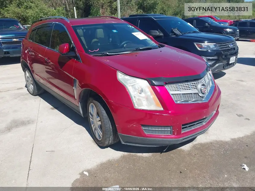 CADILLAC SRX 2010, VIN 3GYFNAEY1AS583831