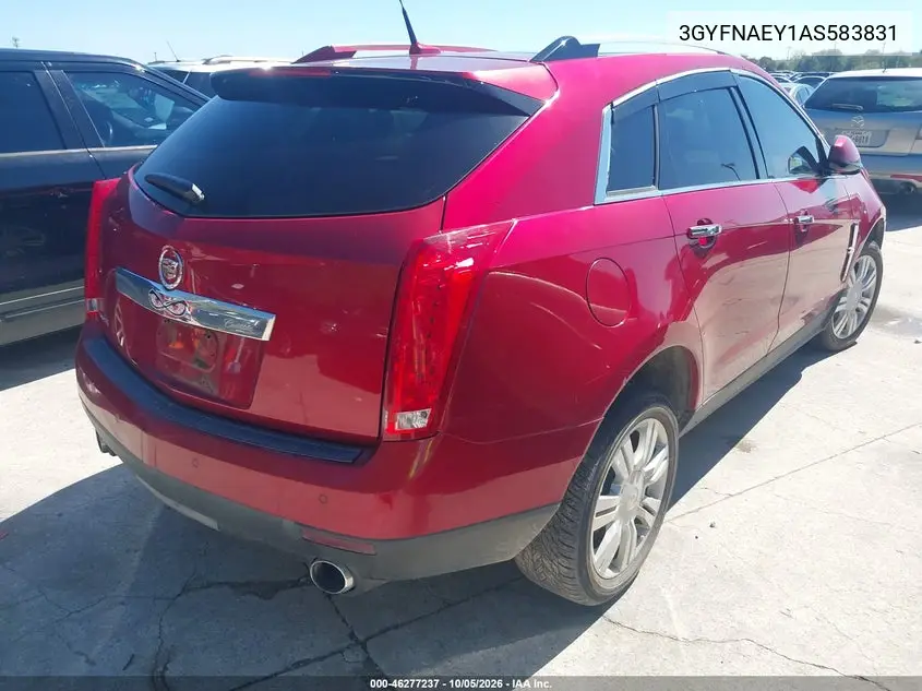 2010 CADILLAC SRX VIN 3GYFNAEY1AS583831 — фото 4