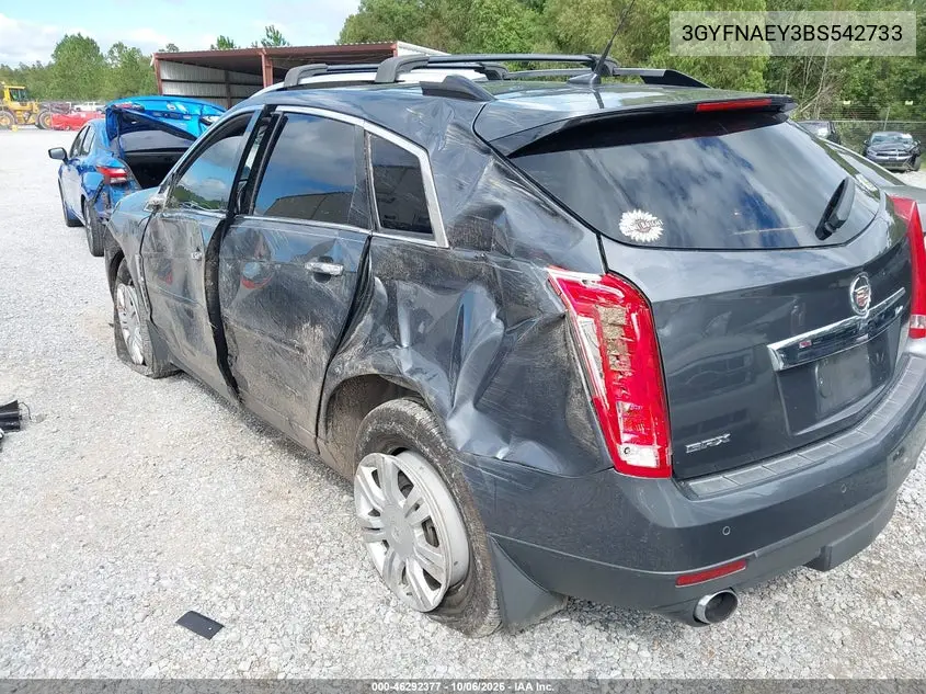2011 CADILLAC SRX VIN 3GYFNAEY3BS542733 — фото 3