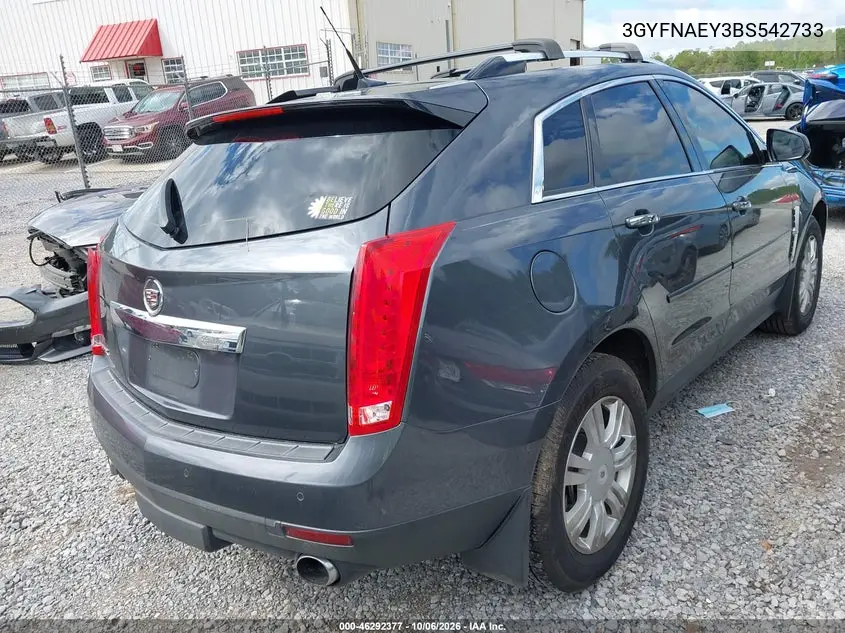 2011 CADILLAC SRX VIN 3GYFNAEY3BS542733 — фото 4