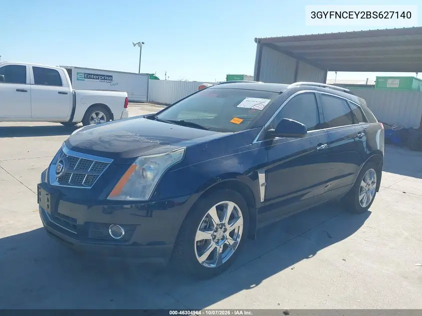 2011 CADILLAC SRX VIN 3GYFNCEY2BS627140 — фото 2