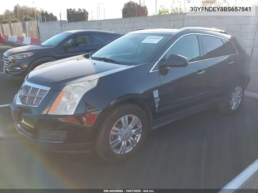 2011 CADILLAC SRX VIN 3GYFNDEY8BS657541 — фото 2