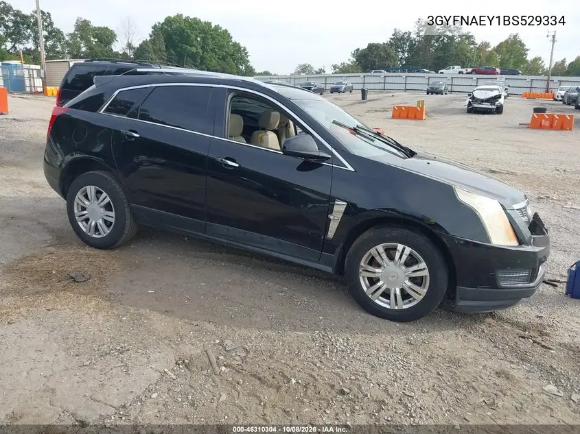 CADILLAC SRX 2011, VIN 3GYFNAEY1BS529334